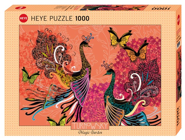 Heye (29821) - Turnowsky: "Peacocks & Butterflies" - 1000 pièces
