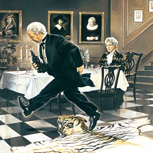 Schmidt Spiele (57293) - Renato Casaro: "Dinner for One" - 1000 pièces