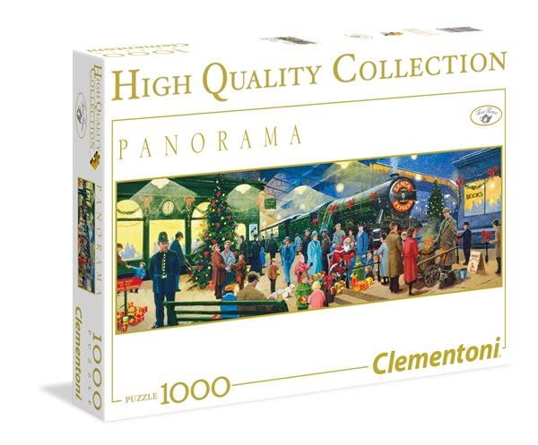 Clementoni (39247) - "Christmas Santa Express Locomotive" - 1000 pièces