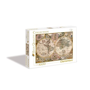 Clementoni (33531) - "Vieille carte du monde" - 3000 pièces