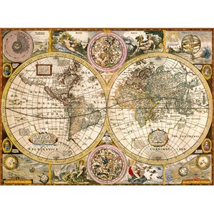Clementoni (33531) - "Vieille carte du monde" - 3000 pièces