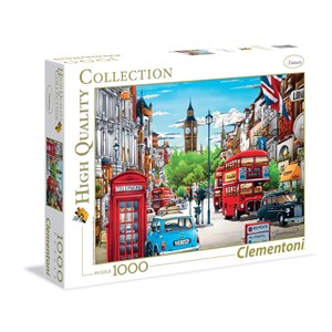 Clementoni (39339) - Hiro Tanikawa: "Londres" - 1000 pièces