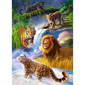 Castorland (B-27415) - "Big Cats" - 260 pièces