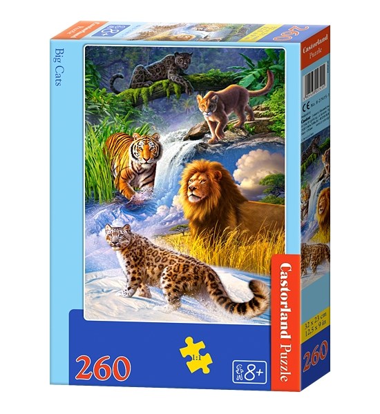 Castorland (B-27415) - "Big Cats" - 260 pièces