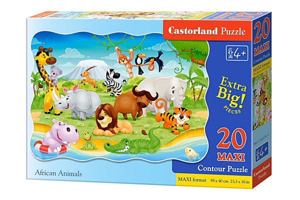 Castorland (C-02276) - "African Animals" - 20 pièces