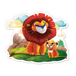 Castorland (B-04454) - "Animals of Africa" - 4 5 6 7 pièces