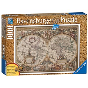 Ravensburger (19004) - "Carte du monde ancienne" - 1000 pièces