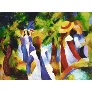 Ravensburger (14024) - August Macke: "Jeunes filles sous les arbres" - 300 pièces