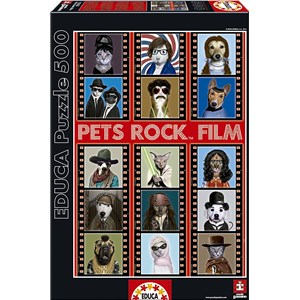 Educa (15553) - "Pets Rock Film" - 500 pièces