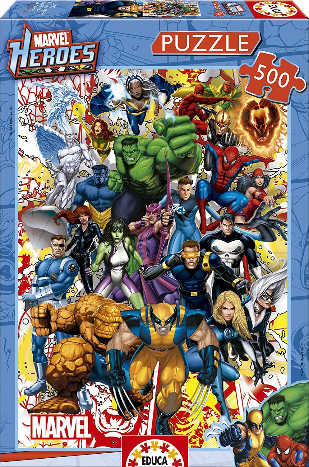 Educa 500 Pièces Puzzle Les Héros de Marvel 15560