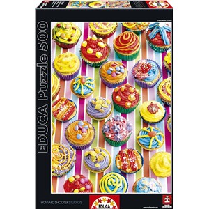 Educa (15549) - "Colourful Cupcakes" - 500 pièces