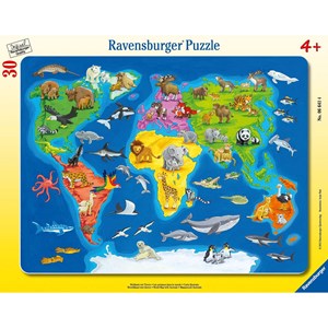 Ravensburger (06641) - "Les animaux dans le monde" - 30 pièces