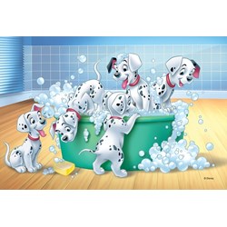 Trefl (17154) - "The 101 Dalmatians, In the Bath" - 60 pièces