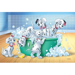 Trefl (17154) - "The 101 Dalmatians, In the Bath" - 60 pièces