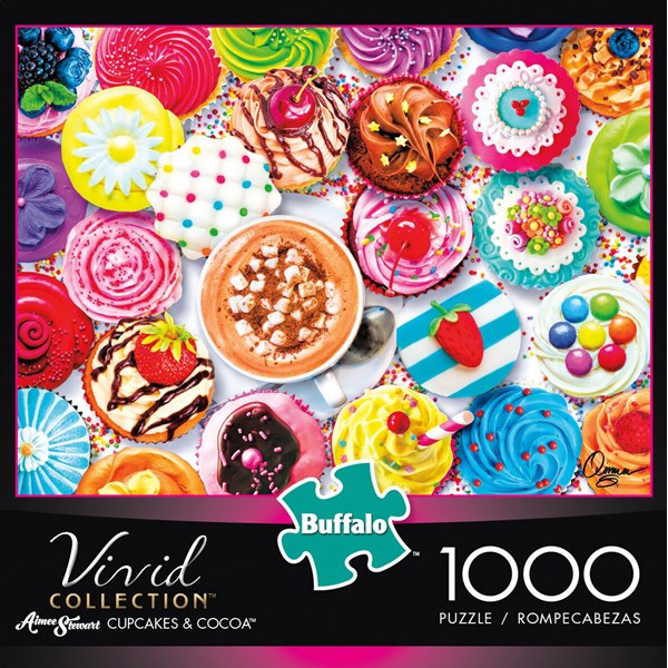 Buffalo Games (11710) - Aimee Stewart: "Cupcakes & Cocoa" - 1000 pièces