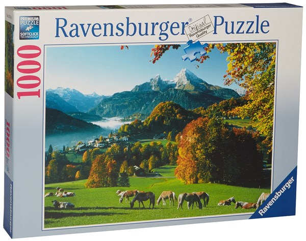 Ravensburger (15741) - "Berchtesgaden in front of Watzmann" - 1000 pièces