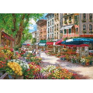 Schmidt Spiele (58561) - Sam Park: "Paris, le marché aux fleurs" - 1000 pièces