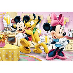 Trefl (15237) - "Mickey and Minnie with Pluto" - 160 pièces