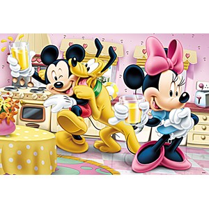 Trefl (15237) - "Mickey and Minnie with Pluto" - 160 pièces