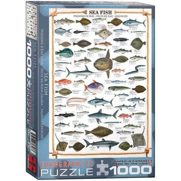 Eurographics (6000-0313) - "Les poissons" - 1000 pièces