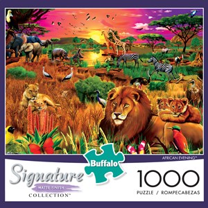 Buffalo Games (1428) - Gerald Newton: "African Evening" - 1000 pièces