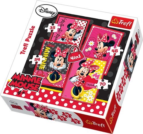 Trefl (34119) - "Minnie Mouse" - 35 48 54 70 pièces