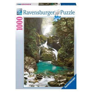 Ravensburger (19050) - "Mackay Falls, New Zealand" - 1000 pièces