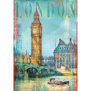 Clementoni (37035) - Patrick Reid O’Brien: "United Kingdom, London, Big Ben" - 500 pièces