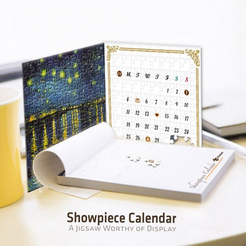 Pintoo (H1474) - Vincent van Gogh: "The Starry Night, Calendar showpiece" - 200 pièces