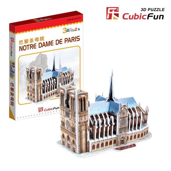 Cubic Fun (S3012H) - "France, Paris, Cathédrale Notre-Dame" - 39 pièces