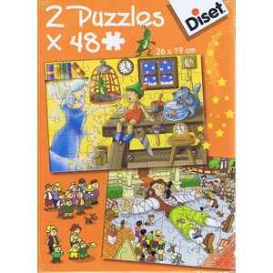 2 Puzzles - Fille au Chaperon Rouge Art-Puzzle-5550 12 pièces Puzzles -  Contes et Légendes - /Planet'Puzzles