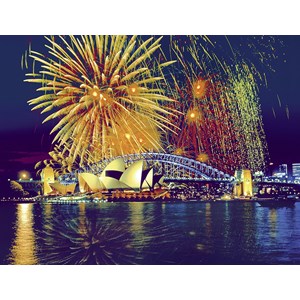 Ravensburger (16622) - "Australie, Feu d'artifice sur Sydney" - 2000 pièces