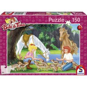 Schmidt Spiele (56050) - "Bibi and Tina, In the glade" - 150 pièces