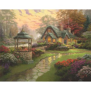 Schmidt Spiele (58463) - Thomas Kinkade: "La Maison au Puits" - 1000 pièces