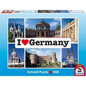Schmidt Spiele (59280) - "I love Germany" - 1000 pièces
