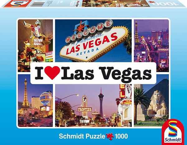 Schmidt Spiele (59285) - "I love Las Vegas" - 1000 pièces
