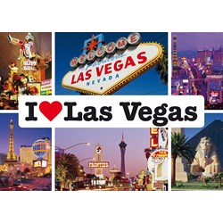 Schmidt Spiele (59285) - "I love Las Vegas" - 1000 pièces