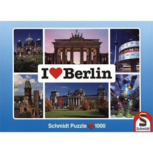 Schmidt Spiele (59281) - "I love Berlin" - 1000 pièces