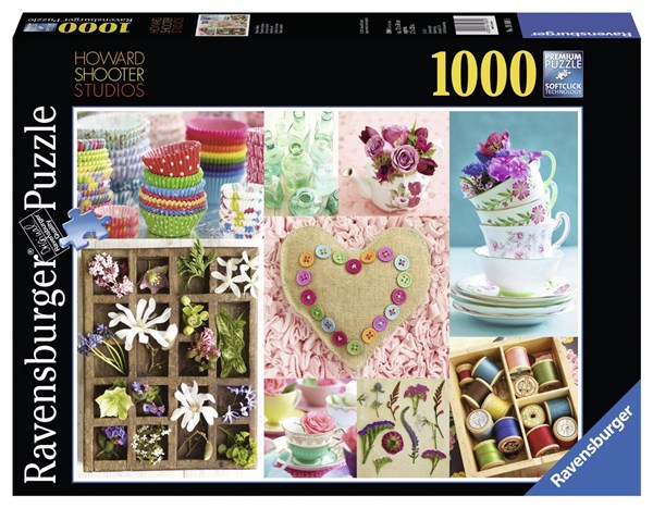 Ravensburger (19369) - "Flowers and colors" - 1000 pièces