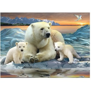 Ravensburger (12647) - "Polar Bears" - 200 pièces