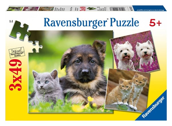Ravensburger (09423) - "Cats And Dogs" - 49 pièces
