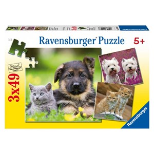 Ravensburger (09423) - "Cats And Dogs" - 49 pièces