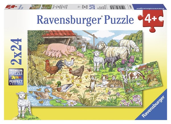 Ravensburger (08858) - "Farm animals" - 24 pièces
