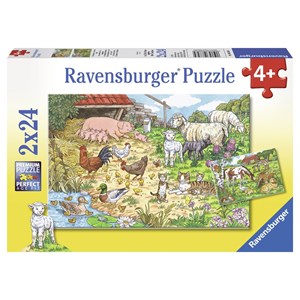Ravensburger (08858) - "Farm animals" - 24 pièces