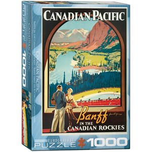 Eurographics (6000-0327) - "Canadian Pacific Rail, Les Rocheuses canadiennes" - 1000 pièces