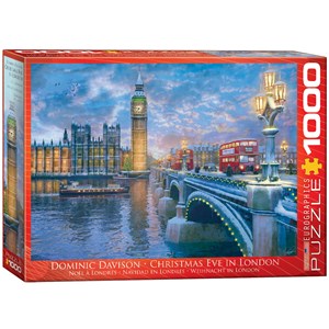Eurographics (6000-0916) - Dominic Davison: "Weihnachtsabend in London" - 1000 pièces