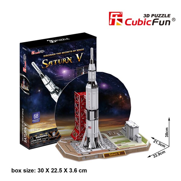 Cubic Fun (P653H) - "Saturn V" - 68 pièces