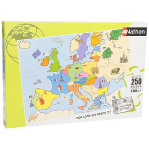 Nathan (86934) - "Carte d'Europe" - 250 pièces