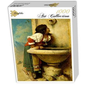 Grafika (00453) - Leon Bonnat: "Fille Romaine à la Fontaine, 1875" - 1000 pièces