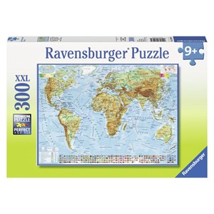 Ravensburger (13097) - "Carte du Monde, en Allemand" - 300 pièces